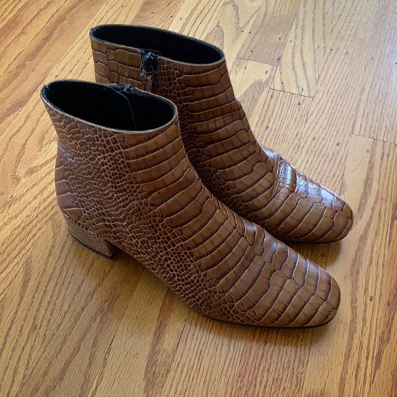 Freda Salvador Shoes - Freda Salvador Snakeskin Bootie